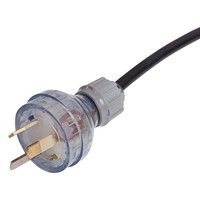 Clipsal 3-Pin Power Plug - Australian - 10A - Large Diameter Cable