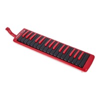 Hohner 32-Key Fire Melodica Keyboard with Hardcase - Black and Red