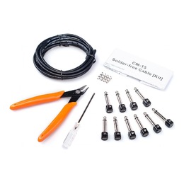 JOYO CM-15 Solder-Free Patch Cable Kit with 1/4" TS Right Angle Jack Connectors