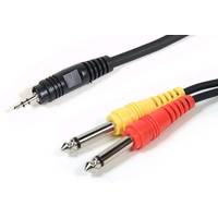 SWAMP Budget Series - 3.5mm to Dual 1/4" - Mixer to PC Audio Cable - 2m