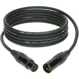 KLOTZ M2FM1 XLR Microphone Cable - Black Connector - 5m