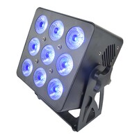SWAMP Stage Lighting Compact LED DMX PAR - RGBW 9 LED