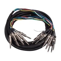 SWAMP Premium 8-way 1/4" TRS Balanced Snake Cable - 1m