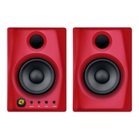 Pair of Monkey Banana Gibbon Air Bluetooth Active 4" Studio Monitors - Red