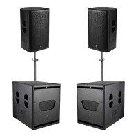 PowerWorks Medium Powered PA - 2x 15" Subwoofer + 2x 12" FOH Speakers