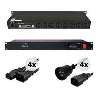 ART PB4x4 8 Way 10A Power Conditioner w/ Power Cables Combo Pack