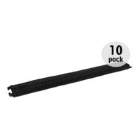 10 Pack - Cable Tray - Cable Cover - Dropover Pipe - BLACK - 1m