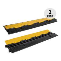 2 Pack - Cable Tray - Cable Cover - 2 Channel - 1m