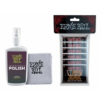 Ernie Ball Guitar Maintenance Pack w/ Polish Cloth and Conditioner