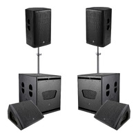 PowerWorks Powered PA System - 2x Subs + 2x FOH + 2x Monitors