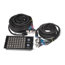 48 Channel - 32IN 16OUT - Multi-pin Stage Box w/ 10m Monitor Split - 30m