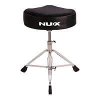 NUX Double Braced Motostyle Bike Seat Drum Throne - Black