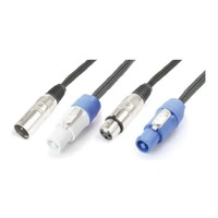 Power Dynamics Combo Powercon and DMX Lighting Cable - 2m