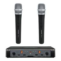 PASGAO PAW-266 Wireless Microphone System - 2 Handheld Vocal Mic