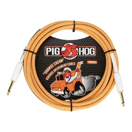 Pig Hog Orange Creme Instrument Cable 10ft