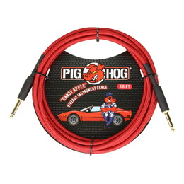 Pig Hog "Candy Apple Red" Instrument Cable - 10ft