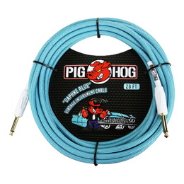 Pig Hog Daphne Blue Instrument Cable 20ft