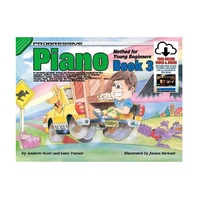 Progressive Piano Book 3 for Young Beginners Book - Online Video and Audio