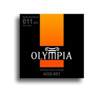 Olympia AGS-801 SQ Series Phosphor Bronze Extra Light Guitar String Set 11-50