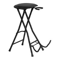 On Stage Guitarist Stool with Footrest and Guitar Stand