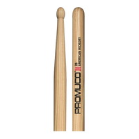 Promuco 18012B American Hickory 2B Wood Tip Drumsticks