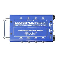 Radial Catapult TX4M 4-Channel Cat5 Audio Snake - Isolated Mic Outs