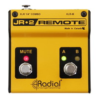 Radial JR-2 Remote Control Footswitch with A/B Input Select and Mute
