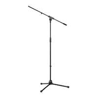 K&M 210/6 Tripod Microphone Stand with Fixed Boom - Black