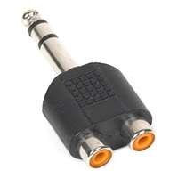 Audio Adapter - 2x RCA female to 1/4" male Stereo TRS