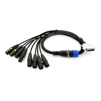 SWAMP 8-way DB-25 to XLR Digital I/O AES Cable TASCAM wiring - 1m