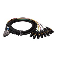 SWAMP 8-way DB-25 - XLR(f) Digital AES Cable TASCAM wiring - 1m