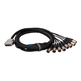 SWAMP 8-way DB-25 to XLR(m) Cable TASCAM wiring - 1m