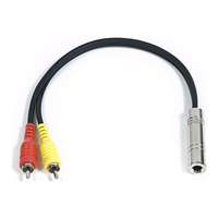 SWAMP Budget Series - Audio Link Cable - 1/4"(f) TRS to 2x RCA(m) - 30cm