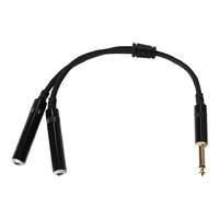 SWAMP - Guitar Y Patch Cable - 1/4"(m) TS to 2x 1/4"(f) TS - 30cm