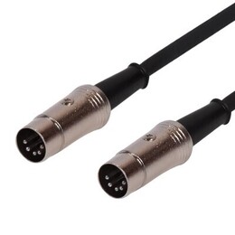 SWAMP Premium 5pin DIN MIDI Cable - Metal Connectors - 6m