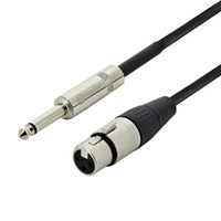 SWAMP Microphone Cable XLR(f) to 1/4" Mono - 1m