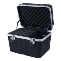 SWAMP 12-Space Microphone ABS Case with Cable Compartment