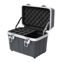 SWAMP 9-Space Microphone ABS Case with Cable Compartment