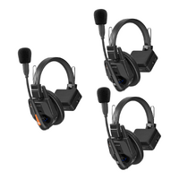 Saramonic WiTalk9 WT3S 3-Person Full-Duplex Wireless Intercom Headset System