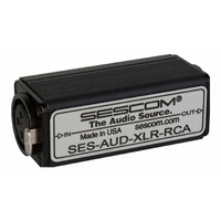 SESCOM AUD-XLR-RCA 1-Channel XLR to RCA Balanced to Unbalanced Audio Converter