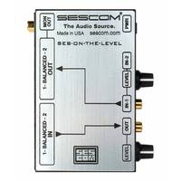 SESCOM SES-ON-THE-LEVEL RCA to XLR Audio Level Converter with Level Controls