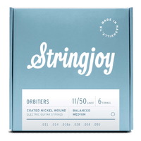 Stringjoy Orbiters Coated Nickel Wound Electric Guitar Strings - Medium - 11-50