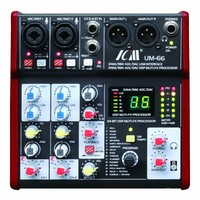 ICM UM-66 4-Channel Mixing Console USB Audio Interface