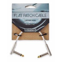 RockBoard Sapphire Series 1/4" Flat Patch Cable - 5cm