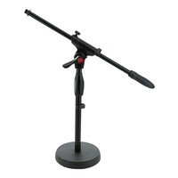 SWAMP MS-227 Low Height Round Base Microphone Stand w/ Boom