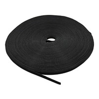 SWAMP Hook and Loop Cable Tie Roll - 50m - Black