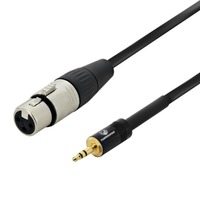 XLR(f) to 3.5mm TRS - Balanced to Stereo Cable - Mic to Camera Cable - 150cm
