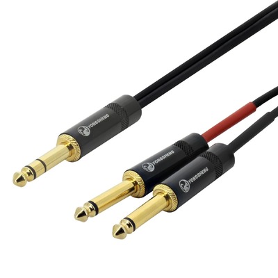 Premium Insert Cable TRS to Dual 1/4